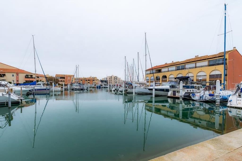 La Perle Du Port * Terrasse * Clim * Mer A 5 Min * Chambre * Carnon-Plage Dış mekan fotoğraf