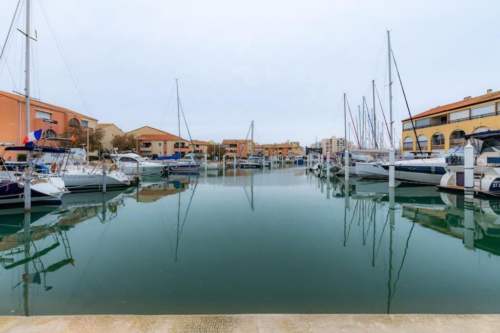 La Perle Du Port * Terrasse * Clim * Mer A 5 Min * Chambre * Carnon-Plage Dış mekan fotoğraf